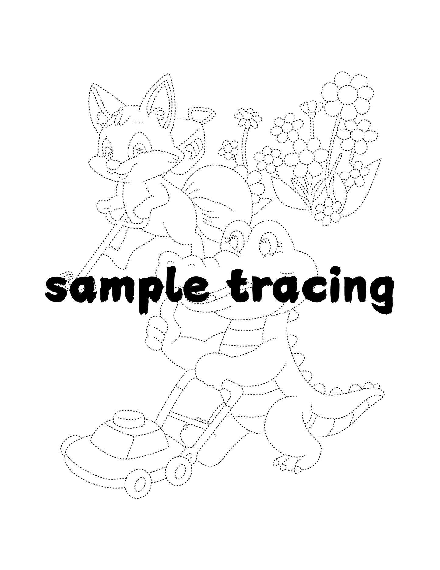 Ultimate Kids Coloring Activity Book for Kids | 60 Simple HandDrawn Pages Adorable Animals Trace and Color | Printable PDF Digital Download