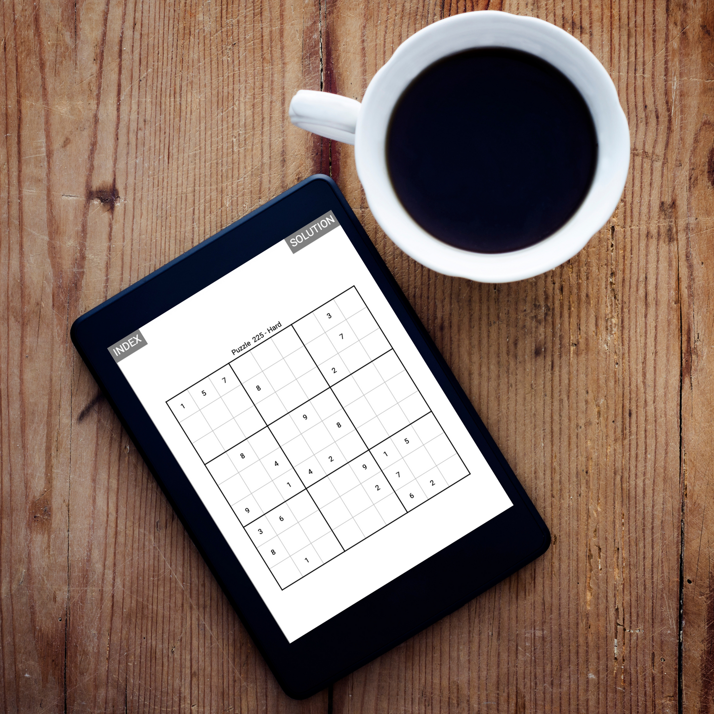 225 Sudoku Puzzles for Kindle Scribe | Easy Medium Hard Mix | Volume 1 | Interactive Puzzle | Perfect for Remarkable 2 | With Hyperlinks