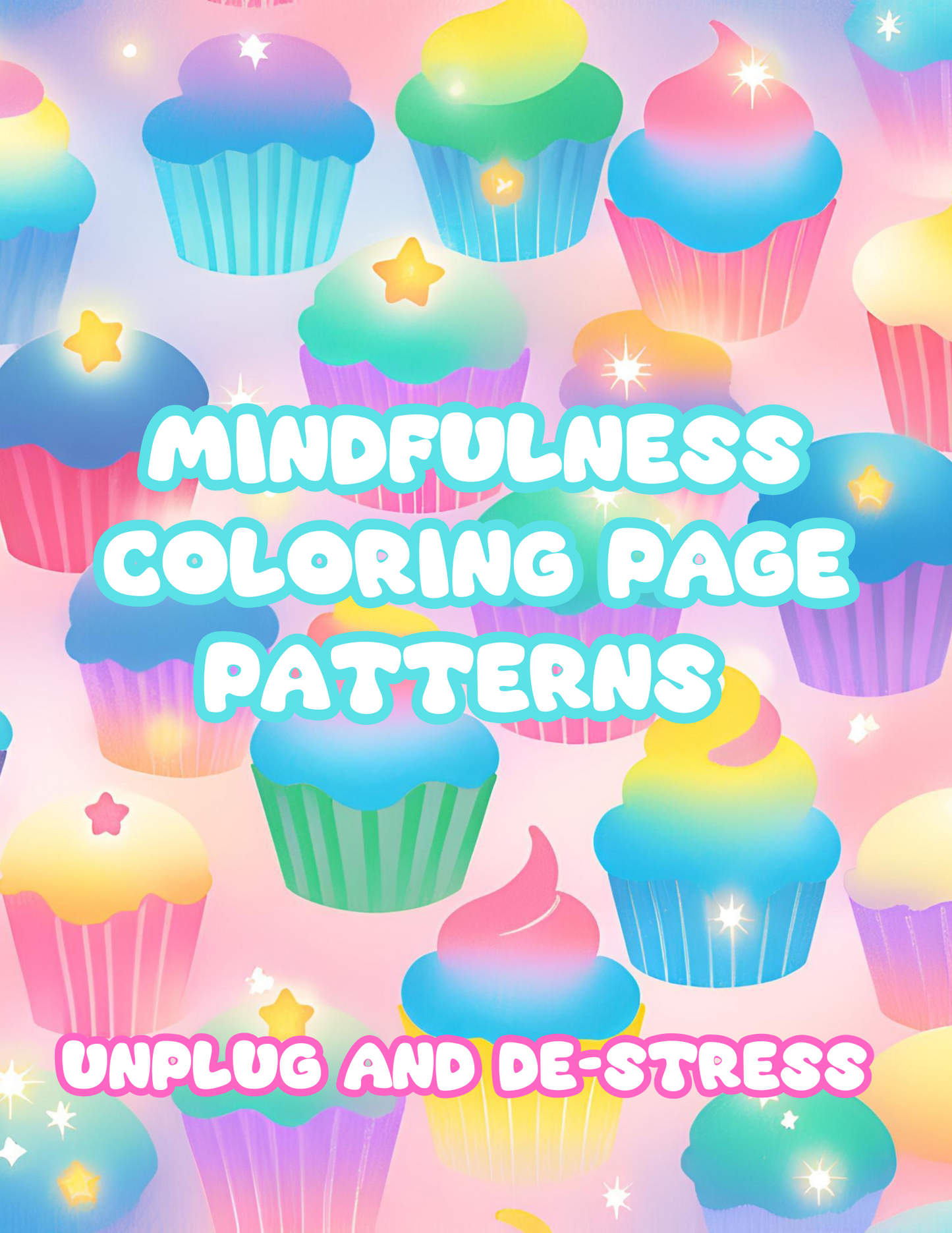 Easy Bold Mindfulness Patterns Coloring Pages | Minimalist Art Therapy Activity for Teens Adults | Instant Digital Printable PDF Download