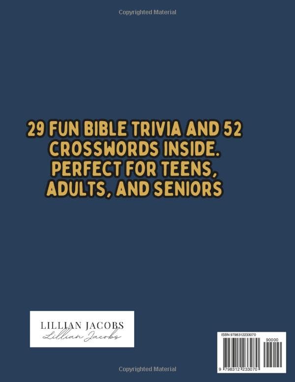 Biblical Trivia and Crosswords Puzzle Book