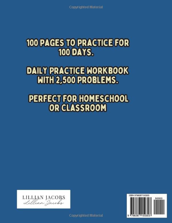 100 Days of Multiplication Workbook