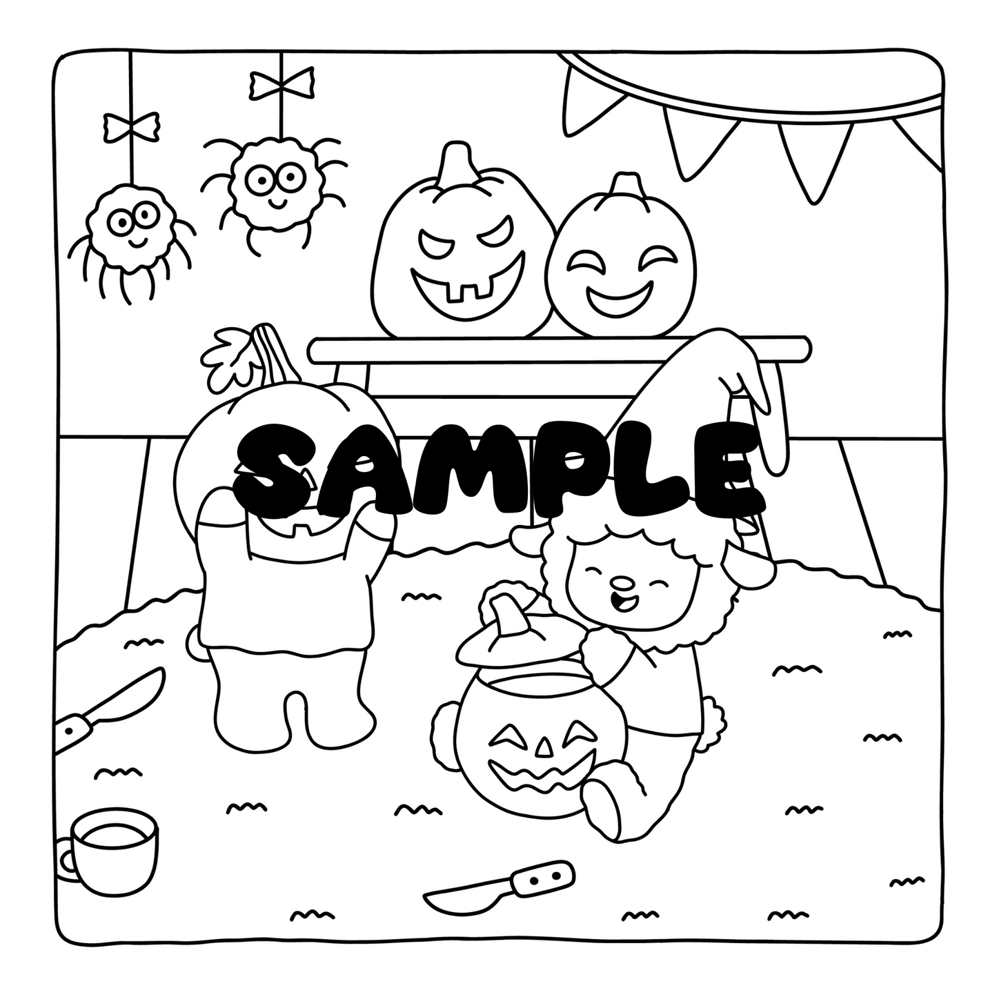 Halloween Coloring Book for Adults & Teens