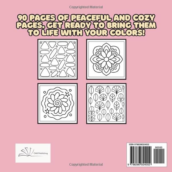 Comfy Patterns and Mandalas Coloring Book