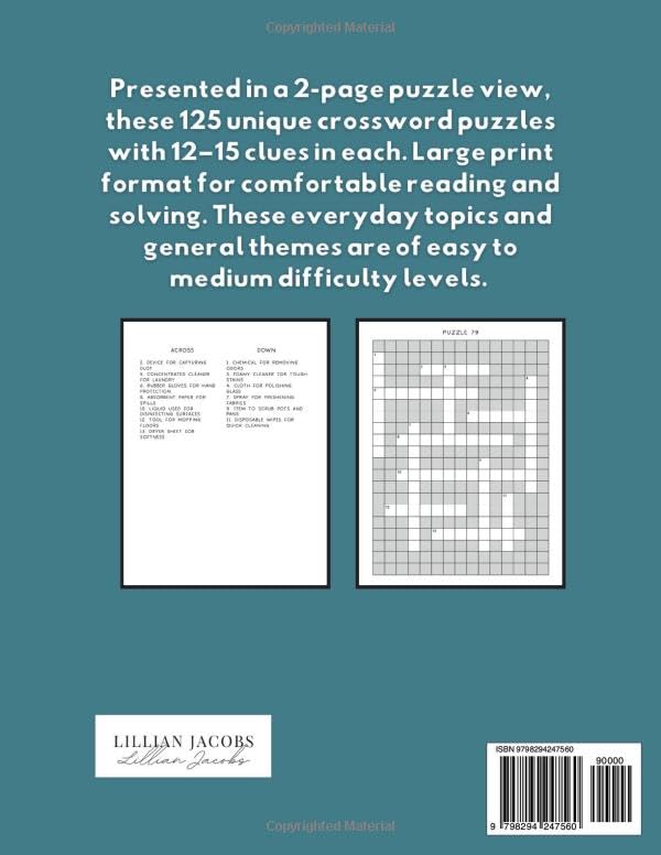 Big Brain Fun: Large Print Crosswords for Adults