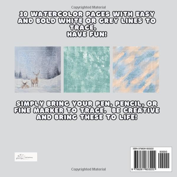 Eskimo Winter Ink Tracing Book for Relaxation