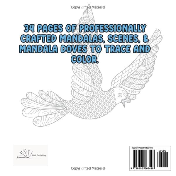 Trace Color and Relax: Mandalas, Patterns, and Birds