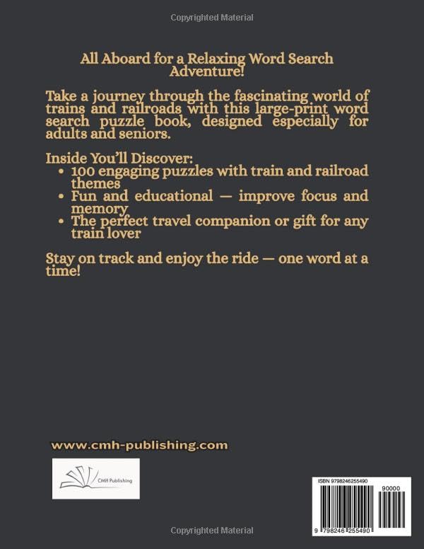 Train Lovers’ Word Search Book