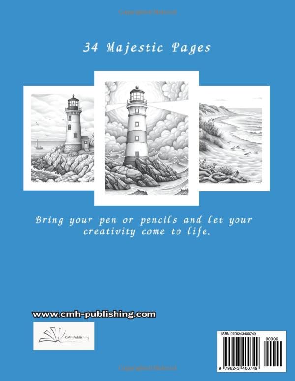 Coastal Dreams: A Pre-Shaded Grayscale Coloring Book