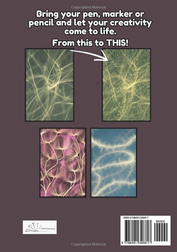 Creative Tracing, A Reverse Coloring Book for Adults