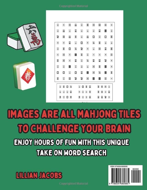 Mahjong Tile Icons Search Puzzles