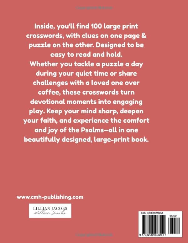 Large Print Psalms Crossword Puzzle Book