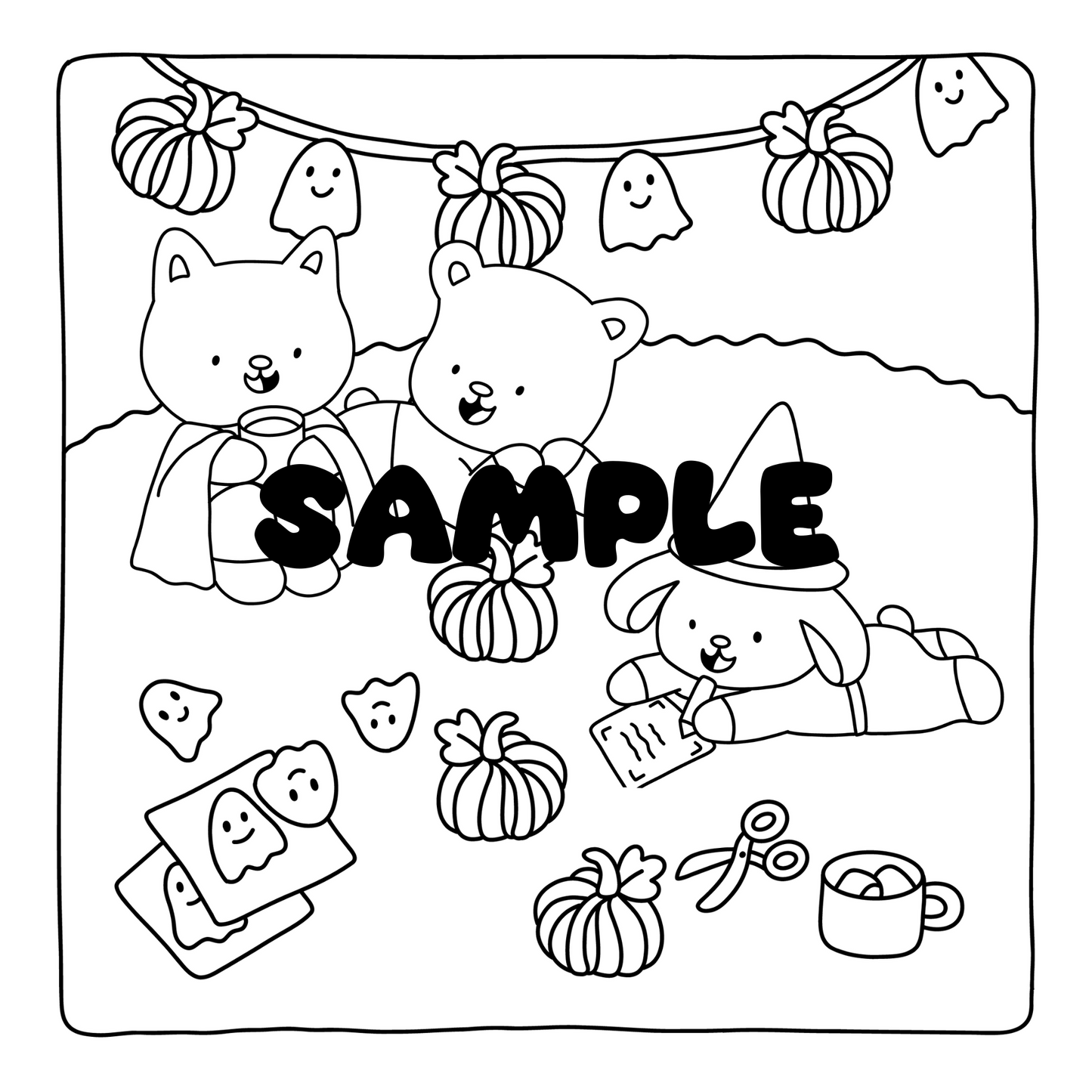 Halloween Coloring Book for Adults & Teens