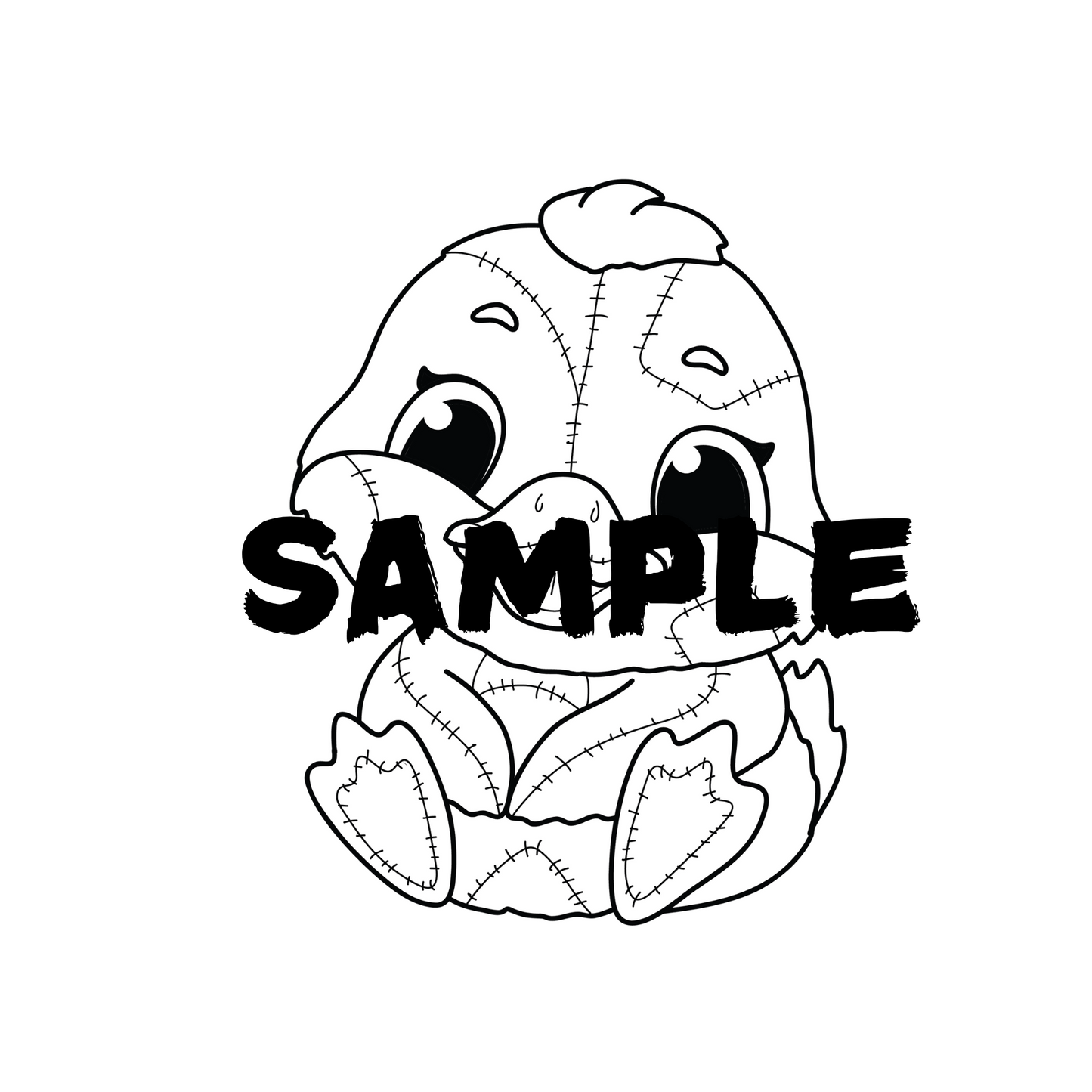 Adorable Quilted Animals Coloring Book for Kids and Adults | 30 Stuffed Animals Hygge HandDrawn Pages | Printable PDF Digital Download