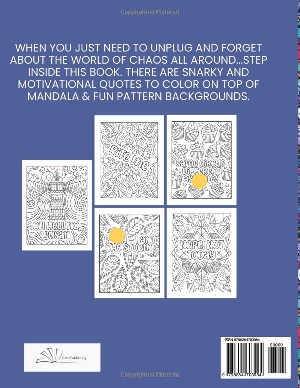The Sarcastic Woman Daily Thoughts Coloring Book