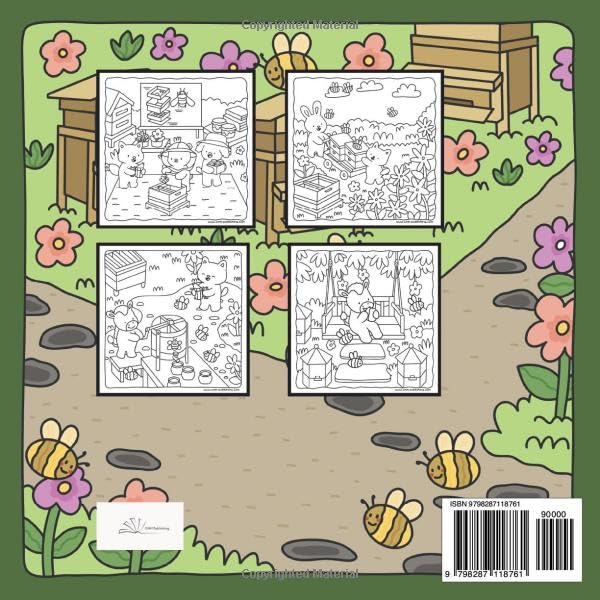 Chewie and Mac Cozy Beekeeping Adventure Coloring Book