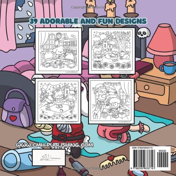 Punk Vibes and Cozy Chaos Coloring Book