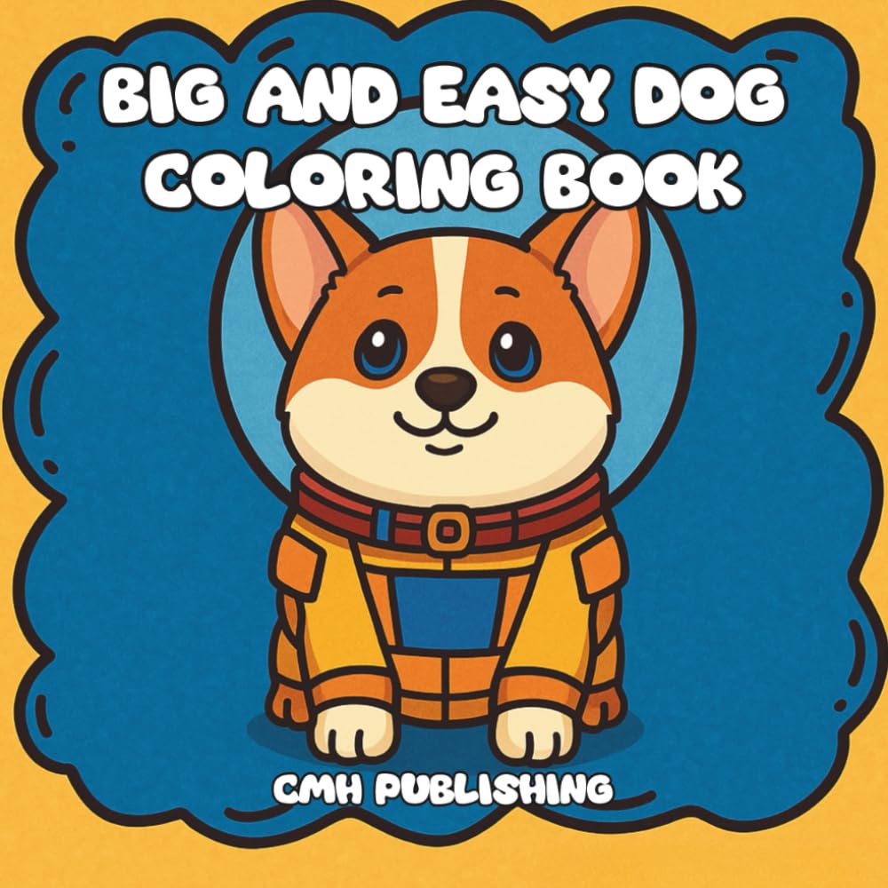 Big and Easy Dog Coloring Book