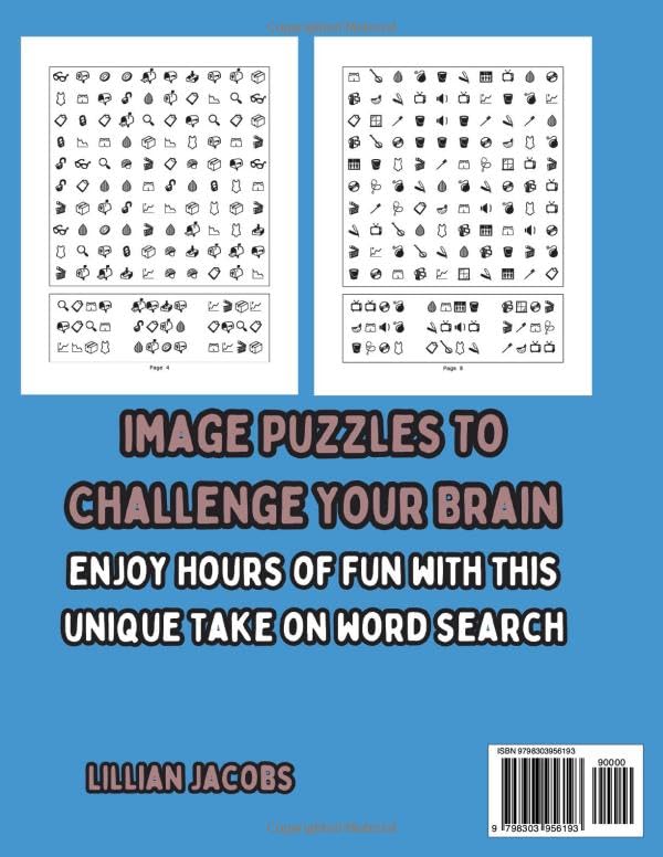 Emoji Icons Search Puzzles for Adults, Unique Word Search With Symbols Puzzle Book