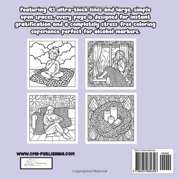 Interior preview pages from 'Bold & Easy Cozy Spa Day Coloring Book' — adult coloring book by CMH Publishing
