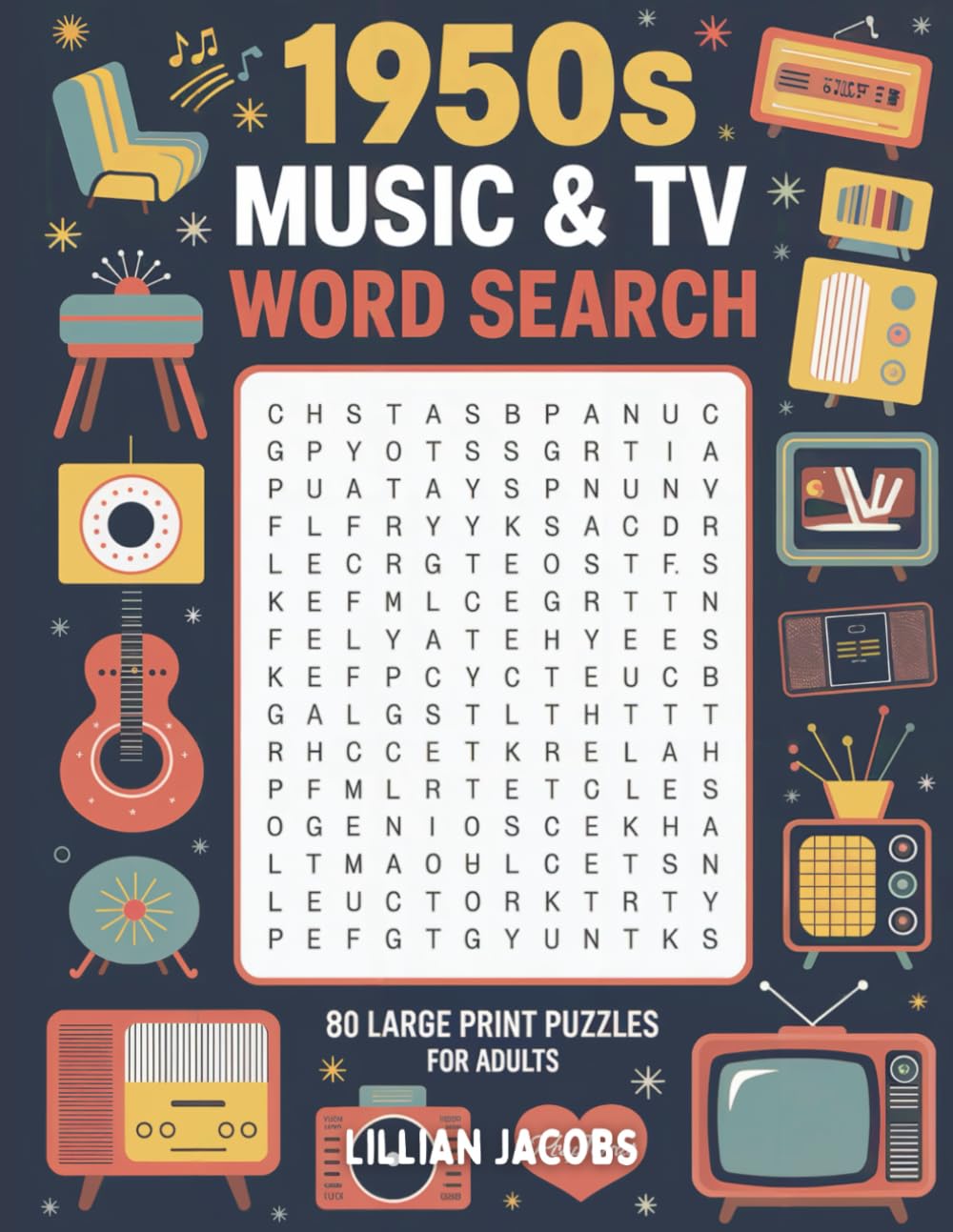 1950s Music & TV Word Search