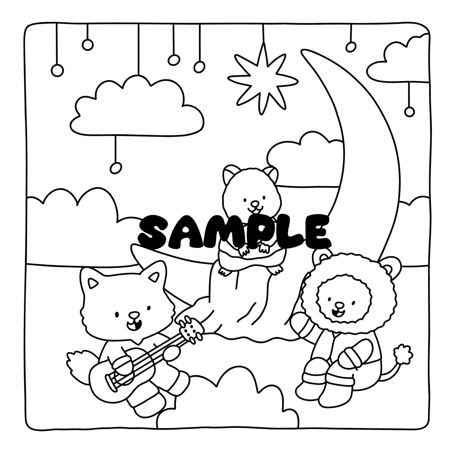 Drama Kids Coloring Book, 30 Coloring Sheets Hand Drawn