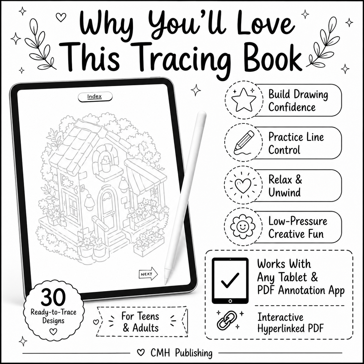 Happy Little Critter Homes Digital Tracing Book