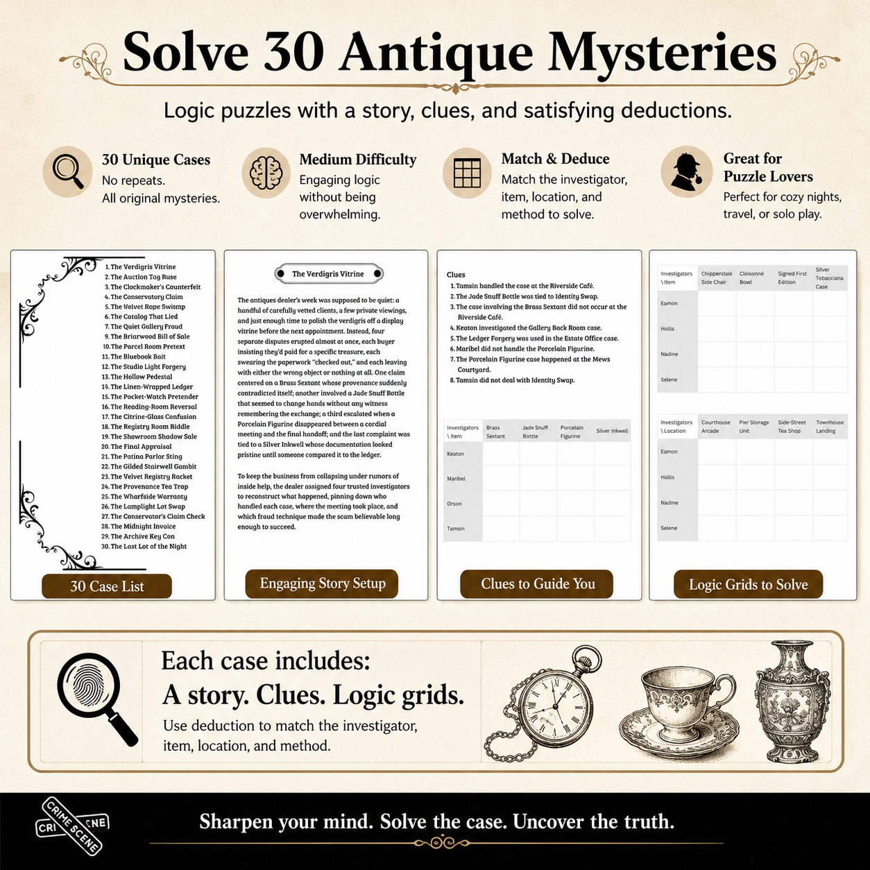 Crime Puzzle Files: Antique Mysteries