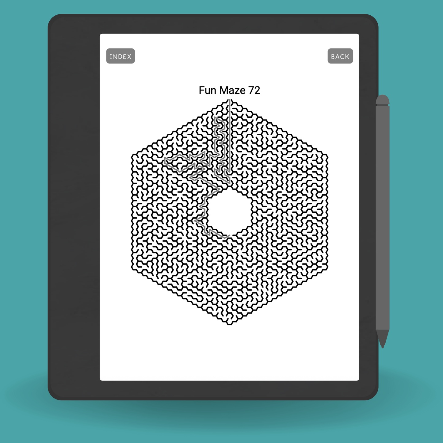 Hard Hexagon Mazes with Solutions – Digital Brain Games PDF