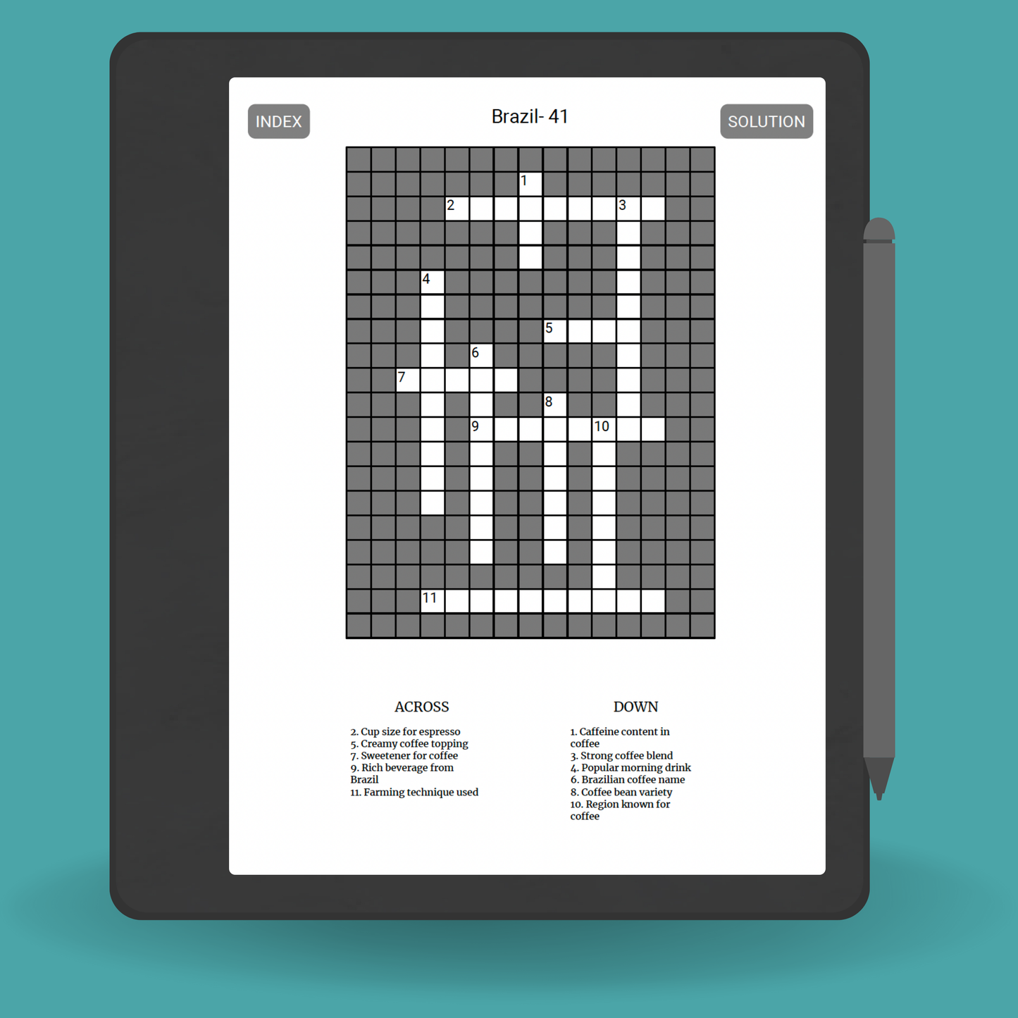 125 Brazil Crosswords for Adults