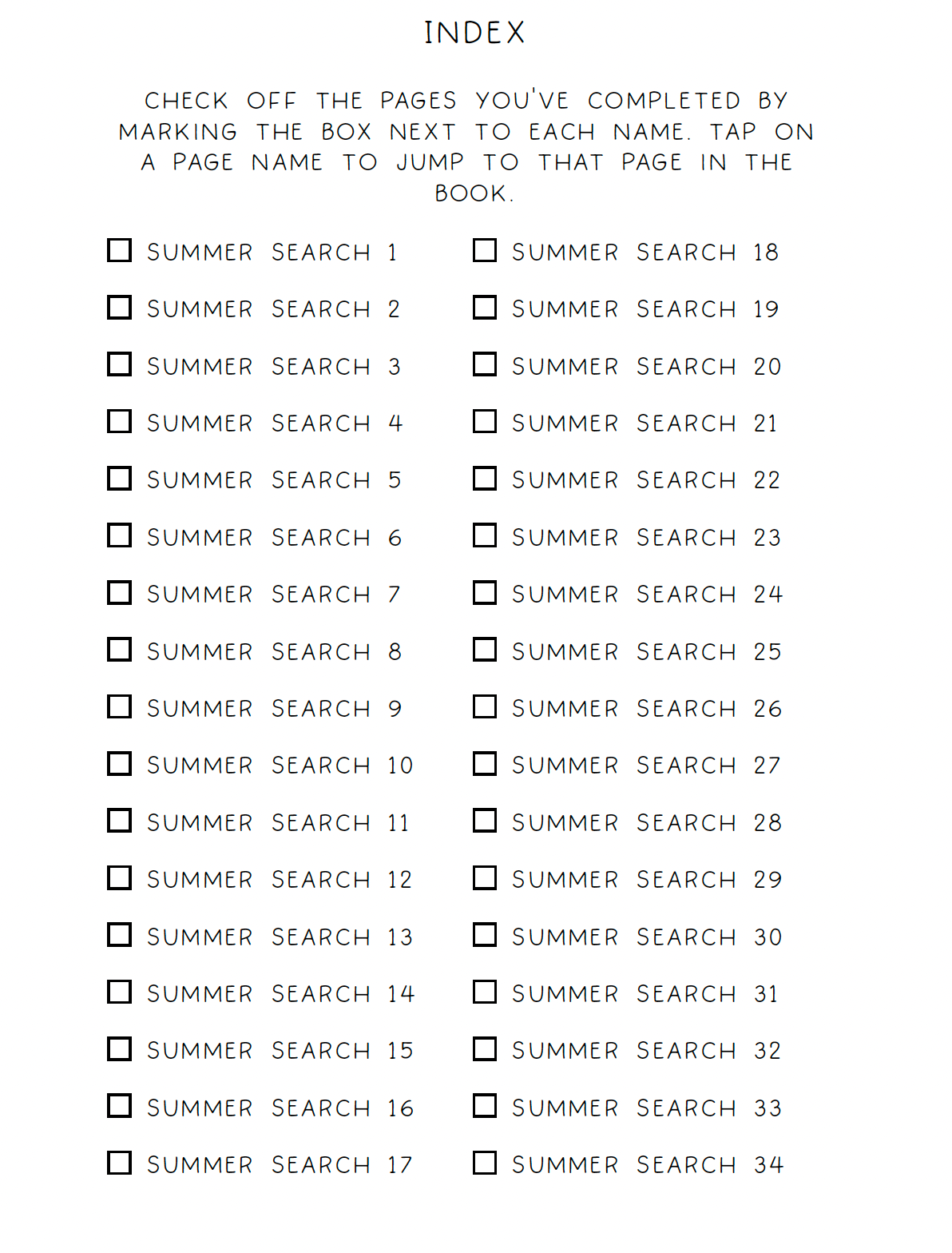 Summer Word Search for Kindle Scribe