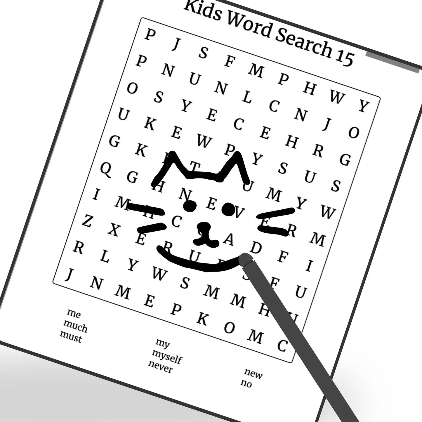 Sight Word Search Puzzles for Kids Kindle Scribe