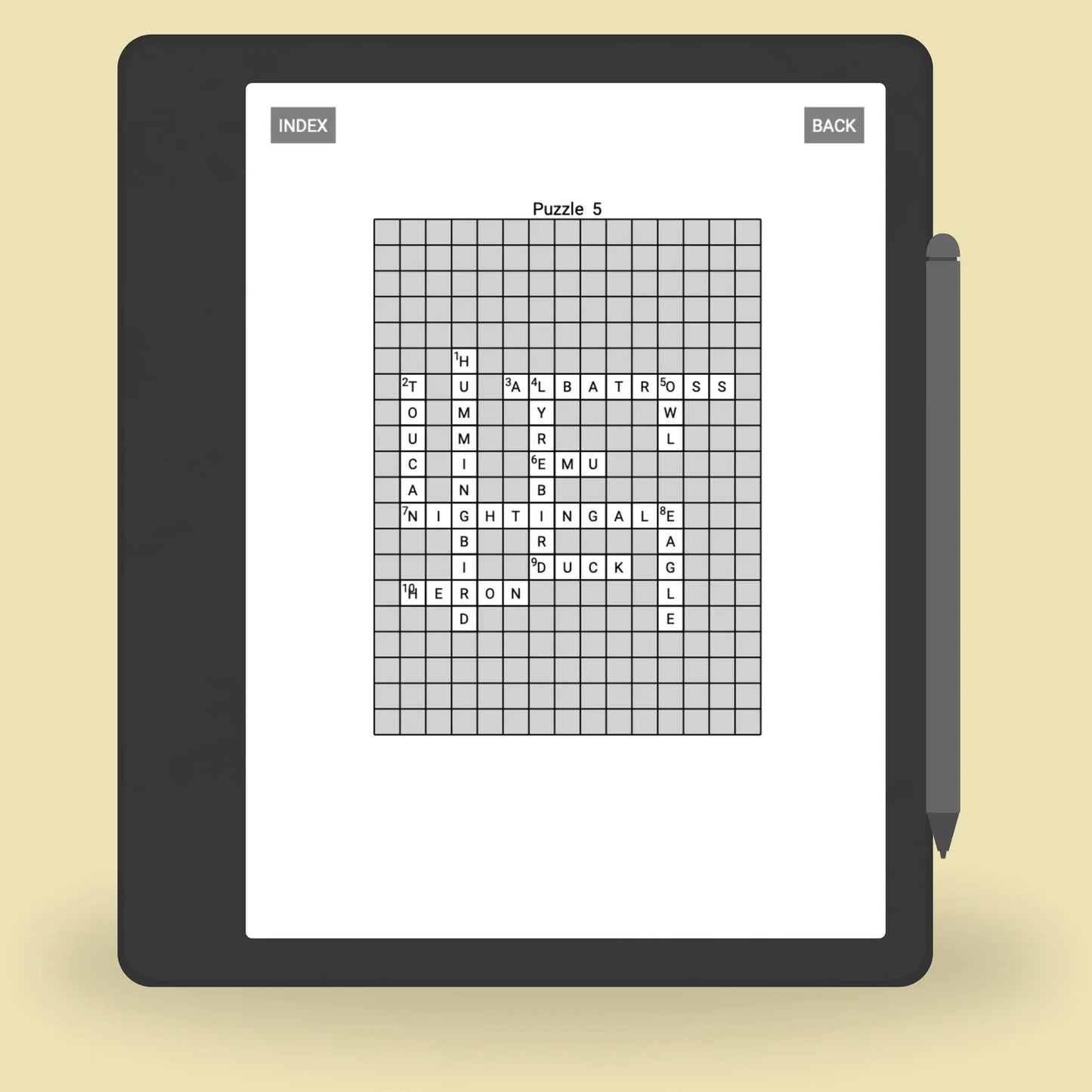 Kindle Scribe Crosswords Puzzles for Adults