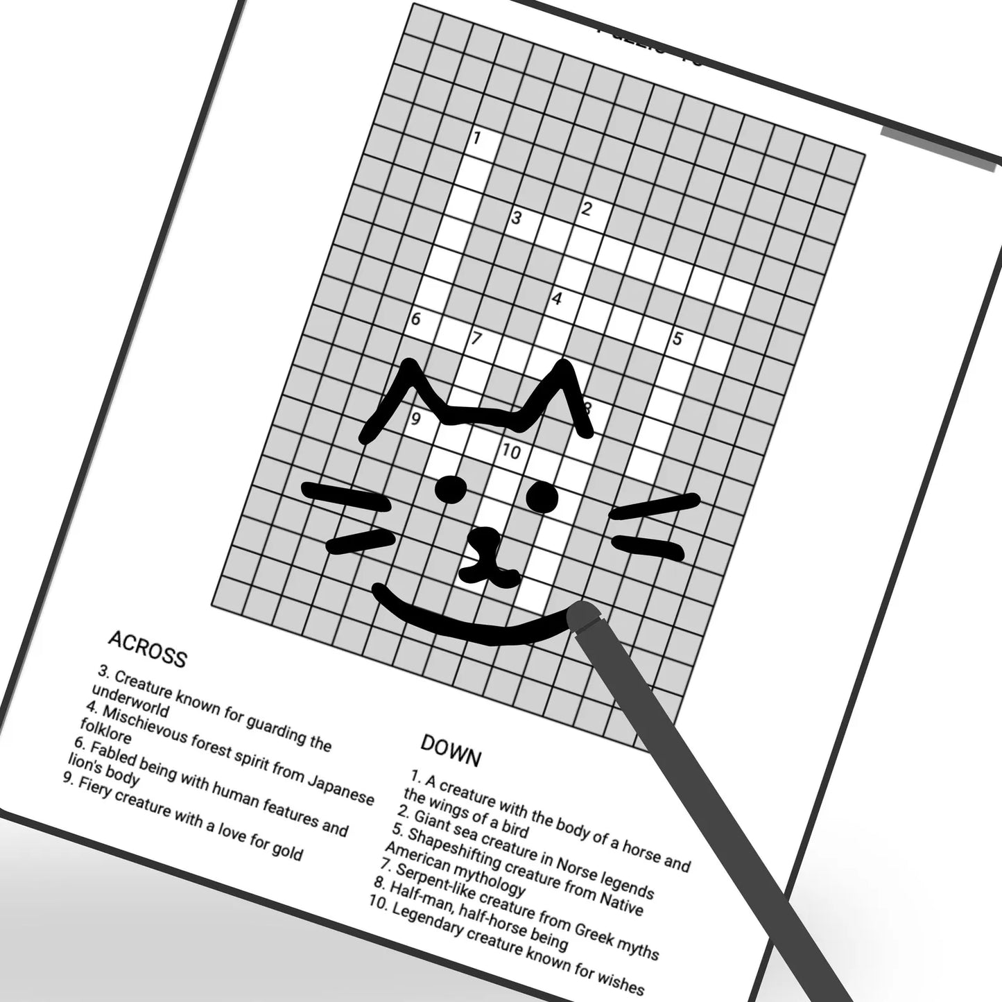 Kindle Scribe Crosswords Puzzles for Adults