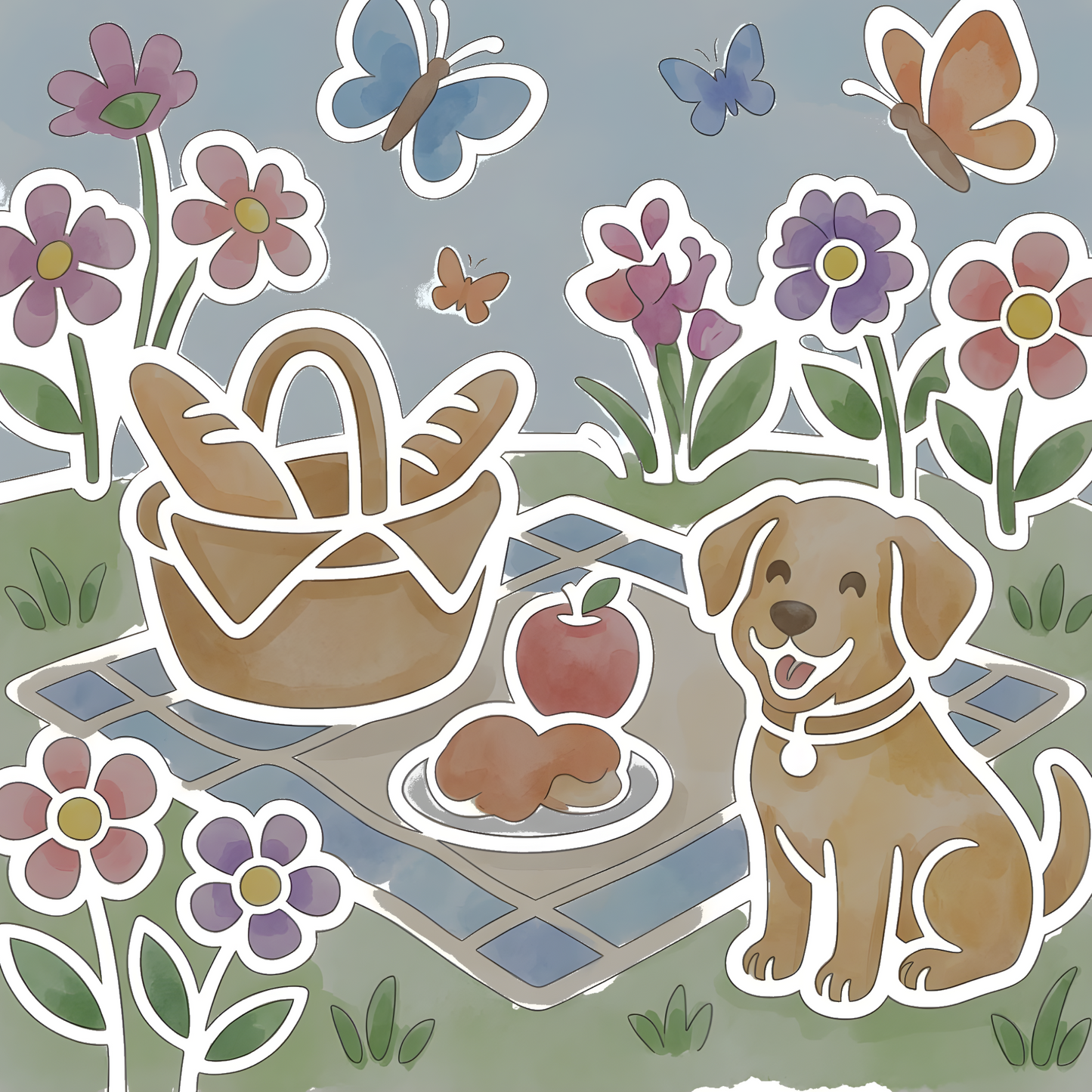 Cute Animal Reverse Coloring Book