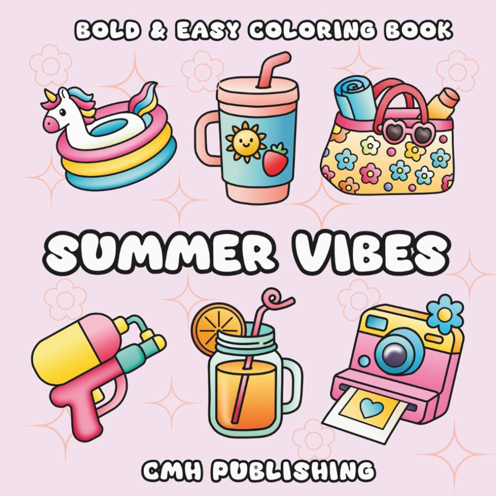 Summer Travel Fun with Coloring and Puzzle Books