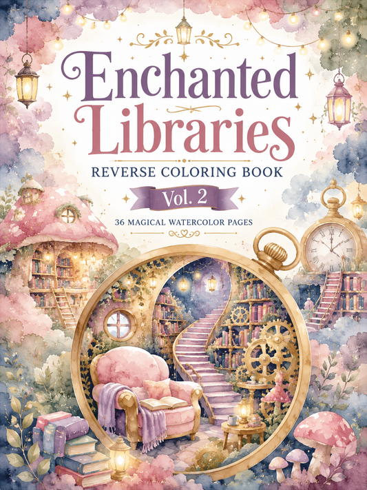 Library Coloring Books for Quiet Reading Breaks