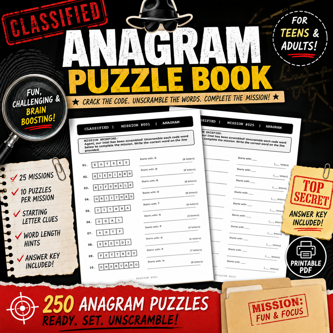 Printable Brain Games for Relaxing Breaks