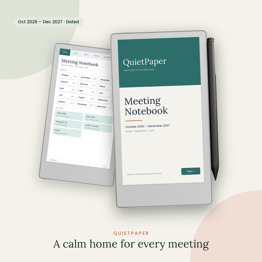 reMarkable Paper Pro Move + QuietPaper Blog Post