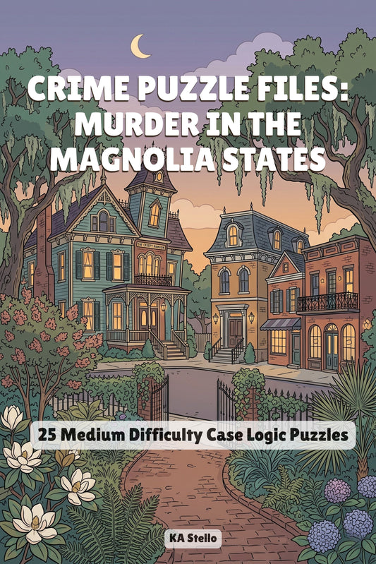 A Murder Mystery Logic Puzzle Book for Adults Who Love Solving the Crime