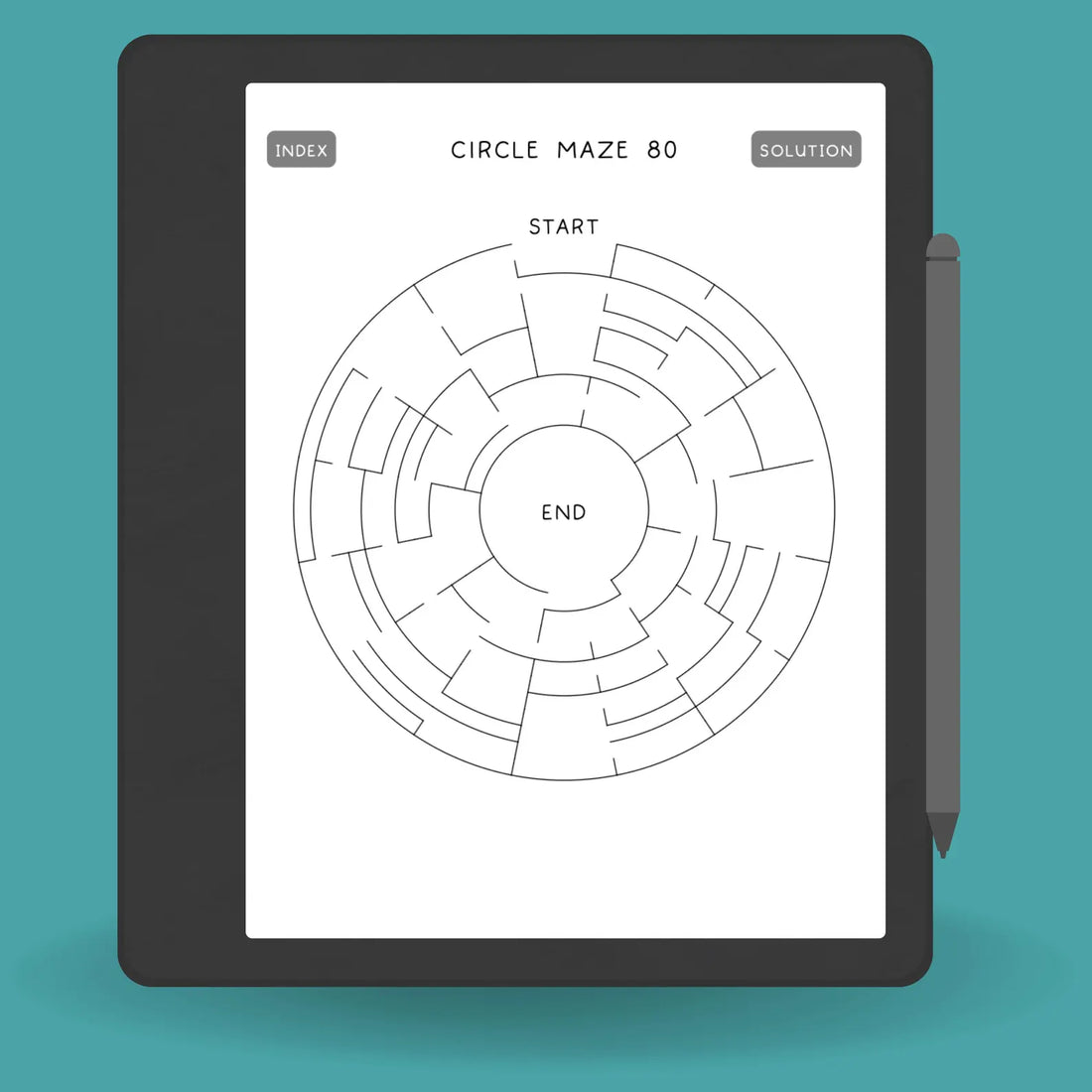Circular Mazes for Calm Puzzle Breaks