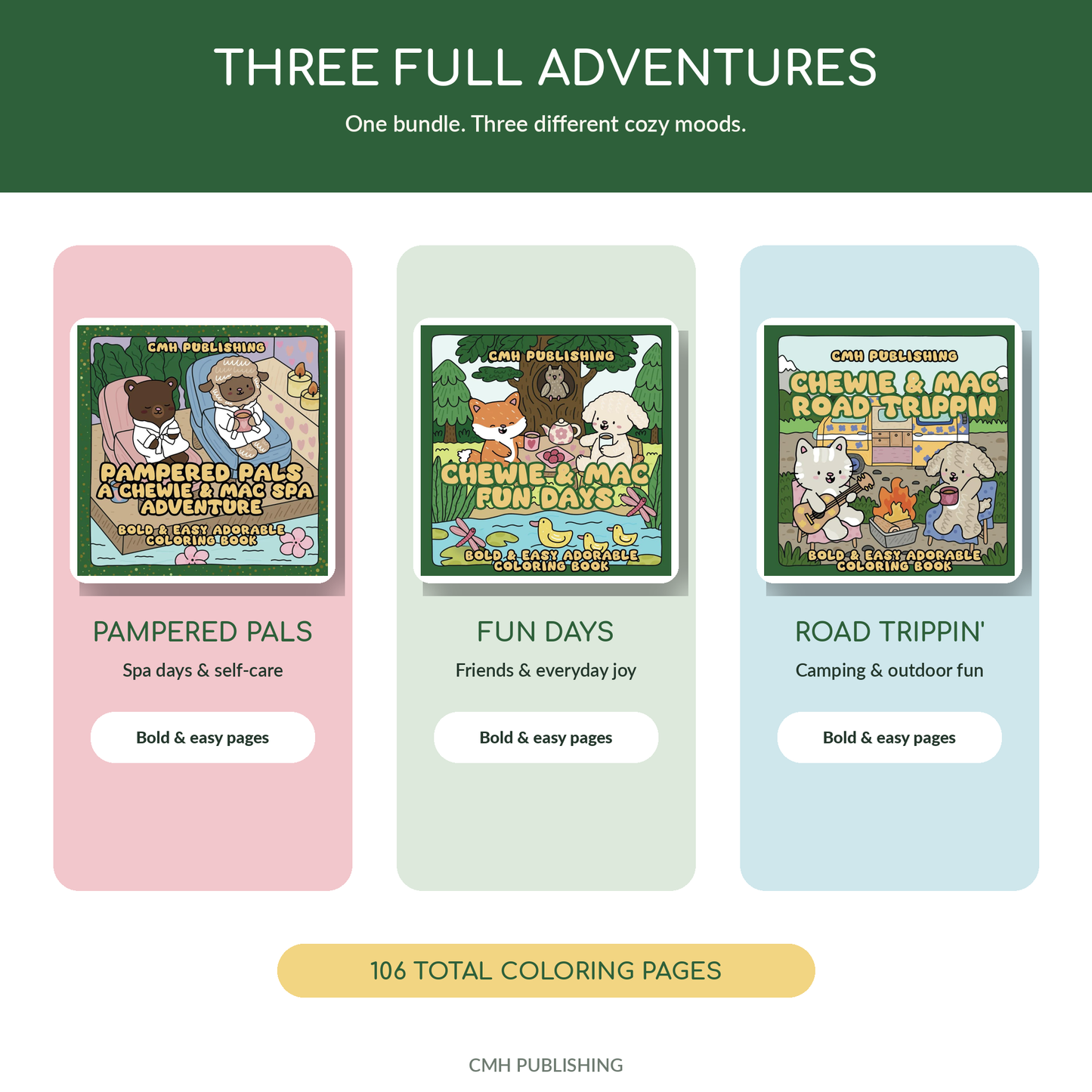 Chewie and Mac Digital Coloring Bundle
