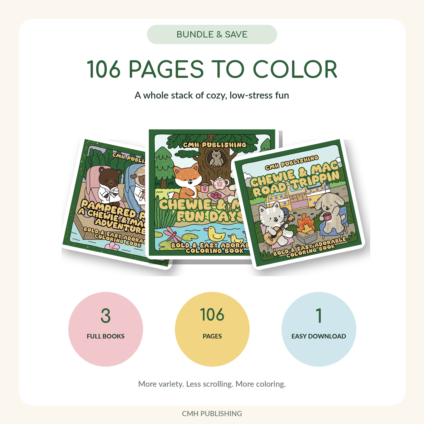 Chewie and Mac Digital Coloring Bundle