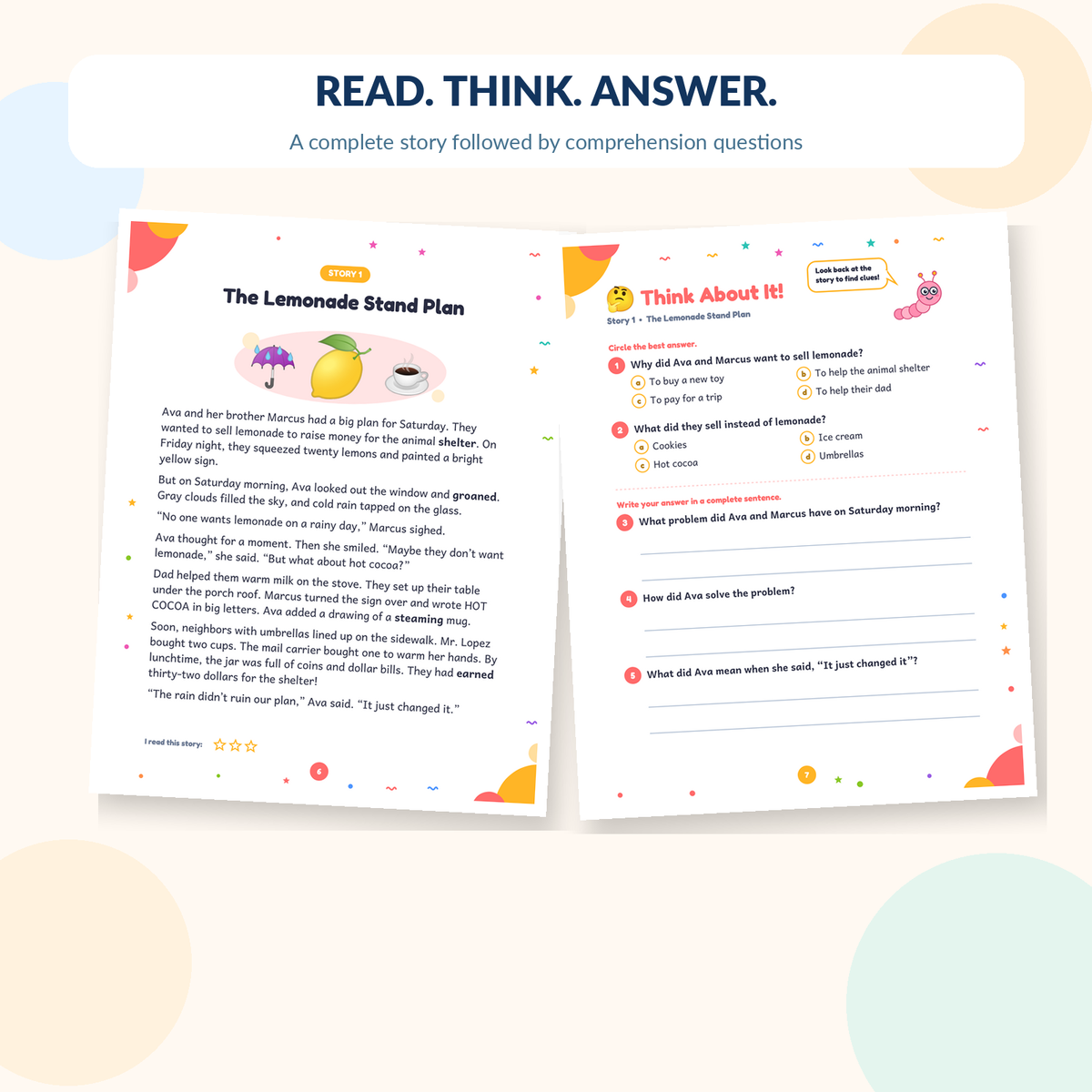 3rd Grade Reading Comprehension Workbook, Volume 2