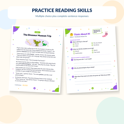 3rd Grade Reading Comprehension Workbook, Volume 2