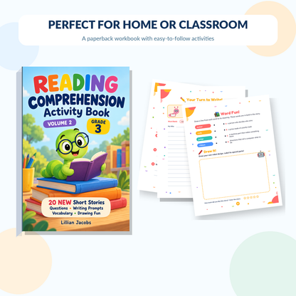 3rd Grade Reading Comprehension Workbook, Volume 2