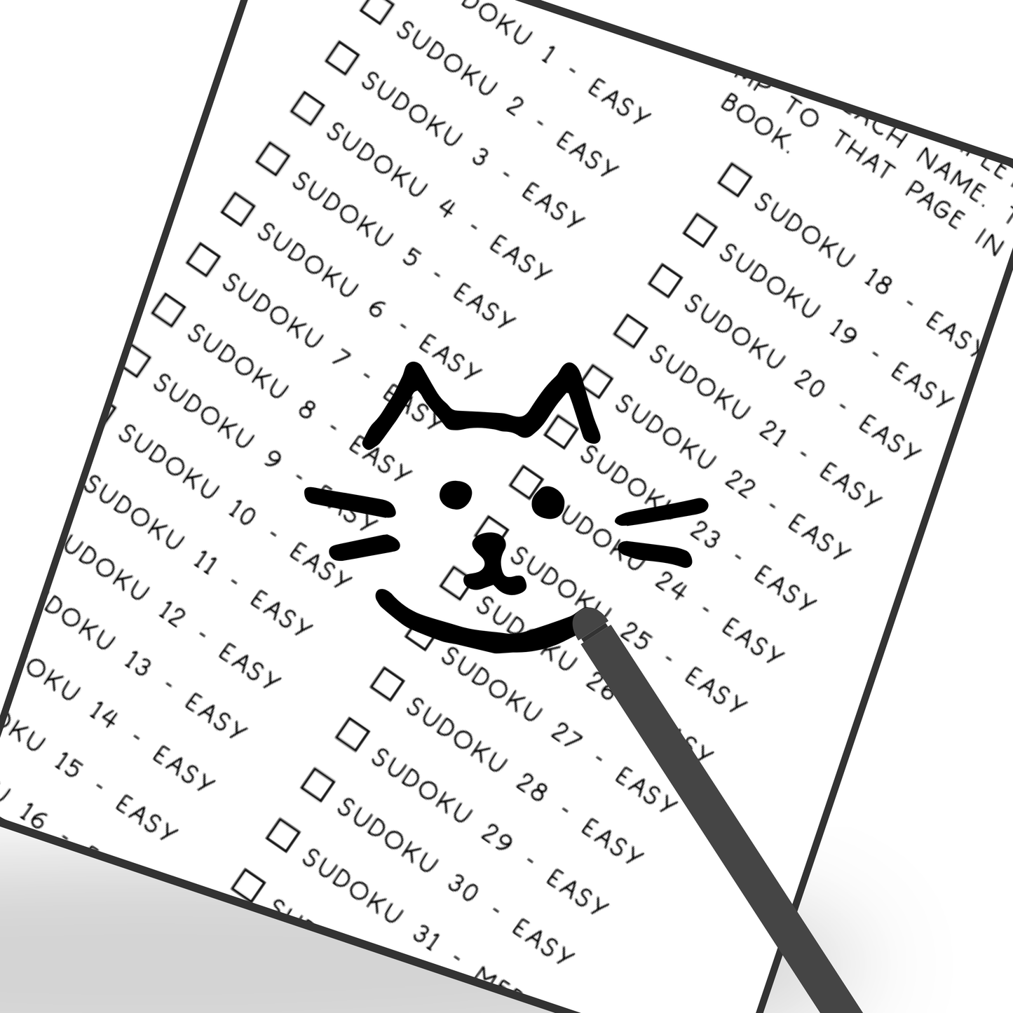 Sudoku Puzzles PDF for Kindle Scribe | Easy Medium Hard Levels