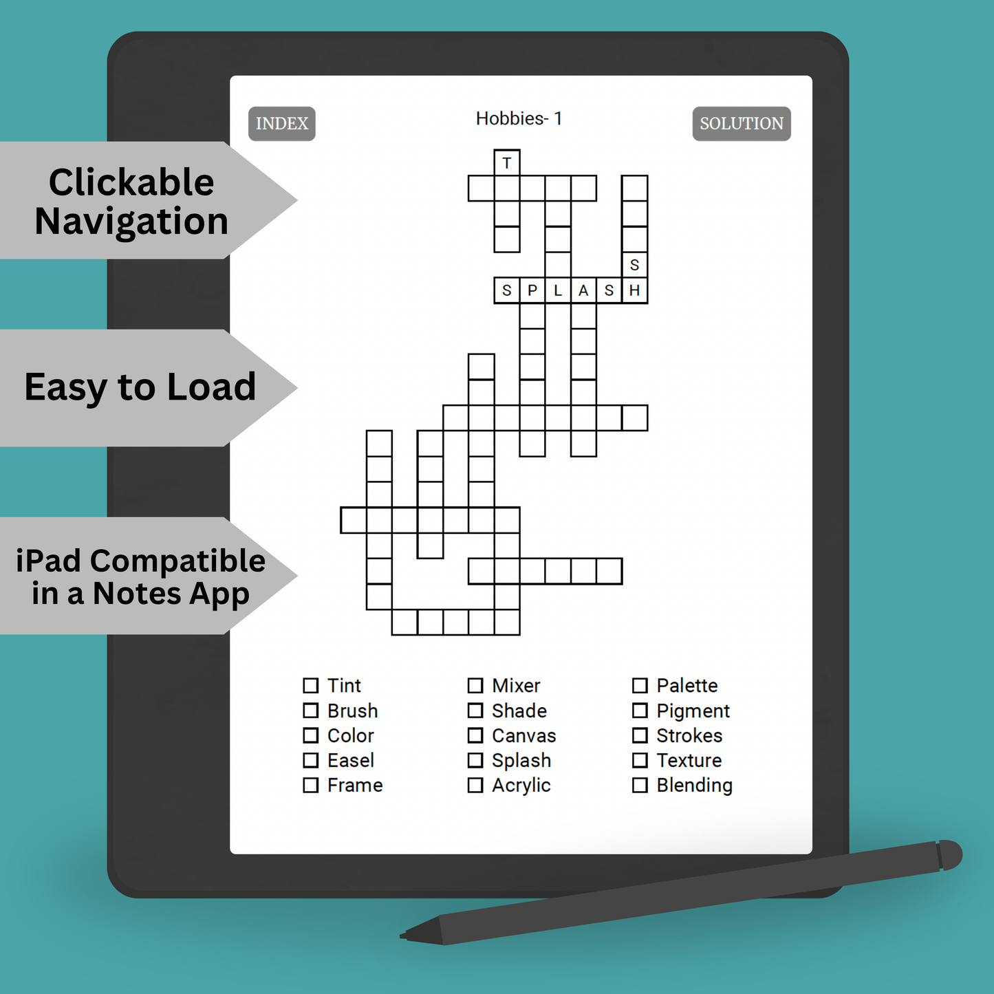 Kindle Scribe Puzzle Book PDF – 200 Word Fill-In