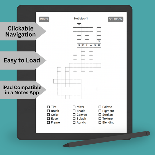 Kindle Scribe Puzzle Book PDF – 200 Word Fill-In