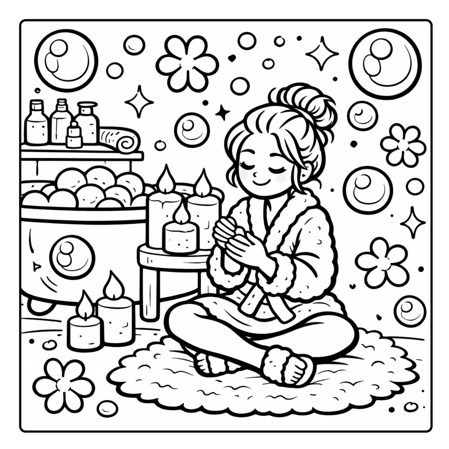 Cozy Girl Freebie - 11 Soft Life Pages to Color