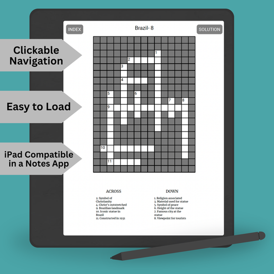 125 Brazil Crosswords for Adults